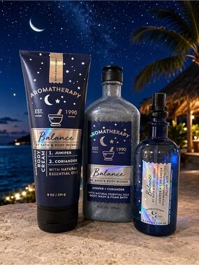 Juniper + Coriander BALANCE Aromatherapy Body Care Set